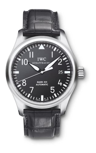 IWC Schaffhausen Pilot's Watch Mark XVI Stainless Steel / Black / Strap
