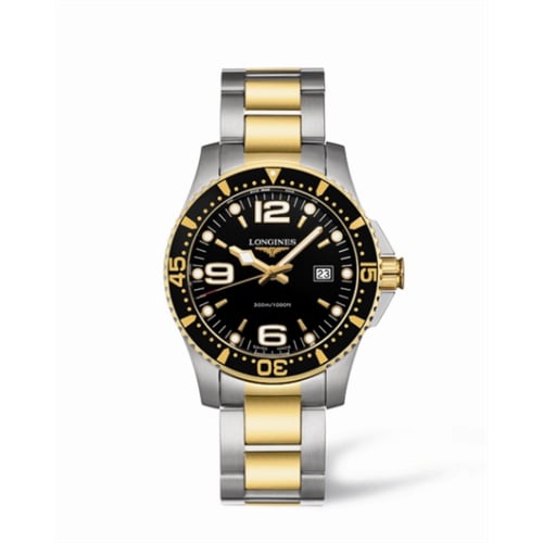 Longines Hydroconquest Quartz 39 Two Tone Black