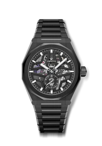 Zenith Defy Skyline Skeleton Black Ceramic / Black
