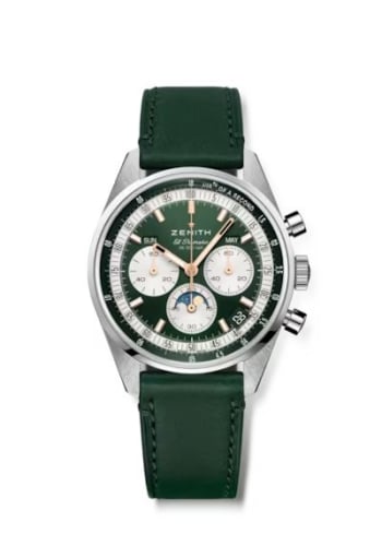 Zenith Chronomaster Original Triple Calendar Stainless Steel / Green / Boutique Edition