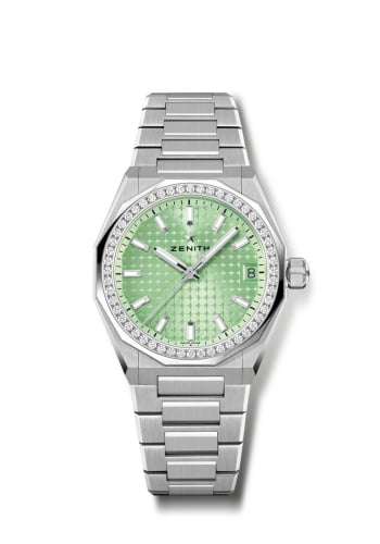 Zenith Defy Skyline 36 Stainless Steel - Diamond / Green