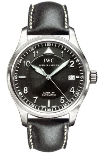 IWC Schaffhausen Pilot's Watch Mark XV Spitfire Stainless Steel / Black / Strap