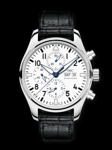 IWC Schaffhausen Pilot's Watch Chronograph Edition 150 Years Stainless Steel / White