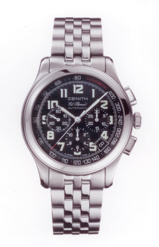 Zenith Class Sport El Primero Stainless Steel / Black / Bracelet