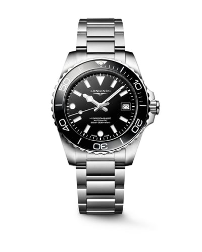 Longines Hydroconquest Automatic 39 Stainless Steel / Black / Bracelet