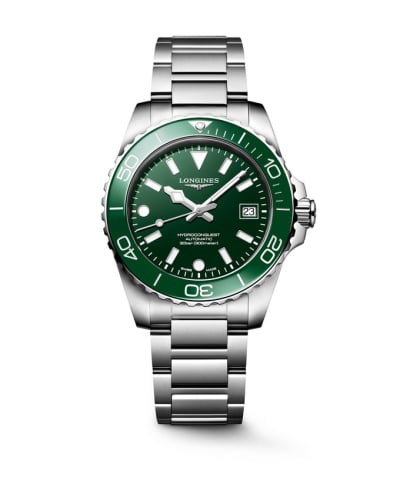 Longines Hydroconquest Automatic 39 Stainless Steel / Green / Bracelet