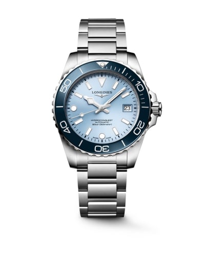 Longines Hydroconquest Automatic 39 Stainless Steel / Frosted Blue / Bracelet
