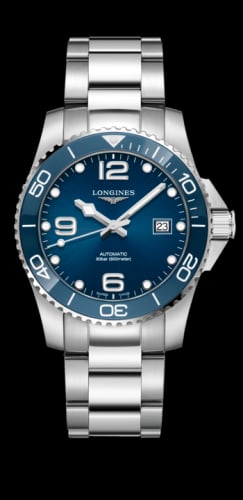 Longines HydroConquest 41 Automatic Stainless Steel / Ceramic / Blue / Bracelet