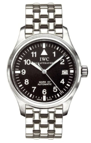 IWC Schaffhausen Pilot's Watch Mark XV Stainless Steel / Black / Bracelet