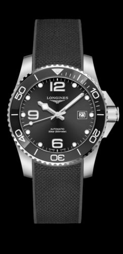 Longines HydroConquest 41 Automatic Stainless Steel / Ceramic / Black / Rubber
