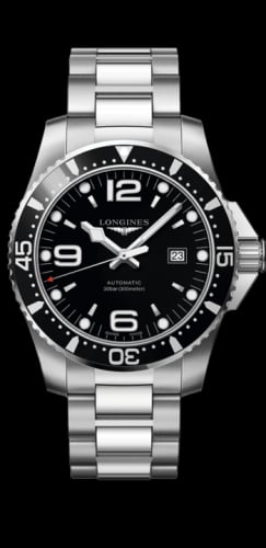 Longines HydroConquest 44 Automatic Stainless Steel / Black / Bracelet