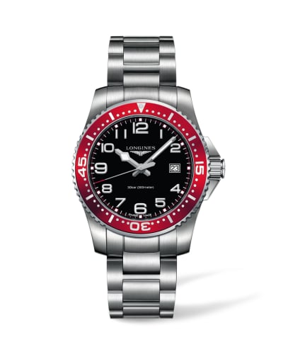 Longines Hydroconquest Quartz 39 Black / Red