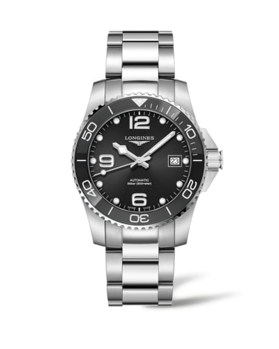 Longines HydroConquest 39 Automatic Stainless Steel / Black / Bracelet