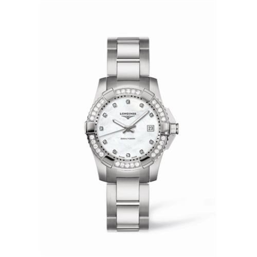 Longines Hydroconquest Quartz 29.5 Diamond MOP