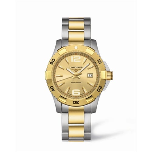 Longines Hydroconquest 39 Quartz Two Tone Gold