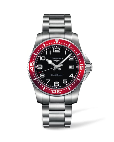 Longines Hydroconquest Quartz 41 Black / Red