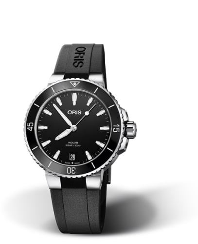 Oris Aquis Date 36.5mm Stainless Steel / Black / Rubber