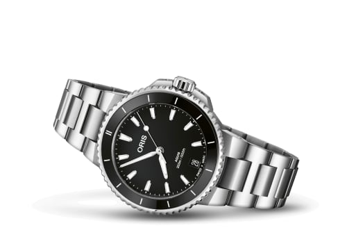 Oris Aquis Date 36.5 Stainless Steel / Black / Bracelet