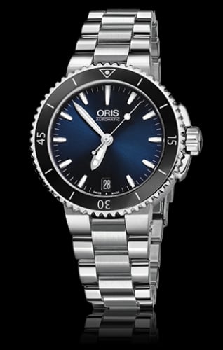 Oris Aquis Date 36 Stainless Steel / Blue / Bracelet