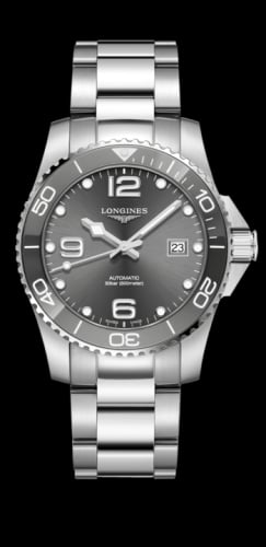 Longines HydroConquest 41 Automatic Stainless Steel / Ceramic / Grey / Bracelet