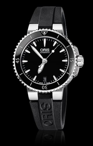 Oris Aquis Date 36 Stainless Steel / Black / Rubber