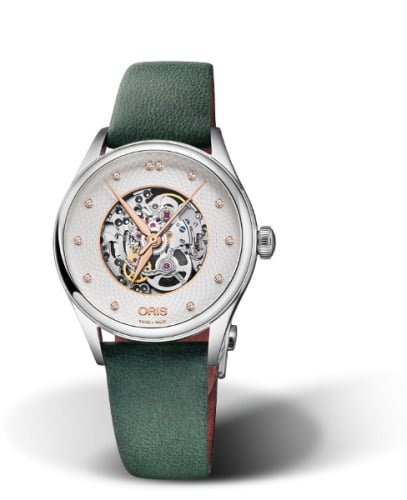 Oris Artelier Skeleton 33 Diamonds Stainless Steel