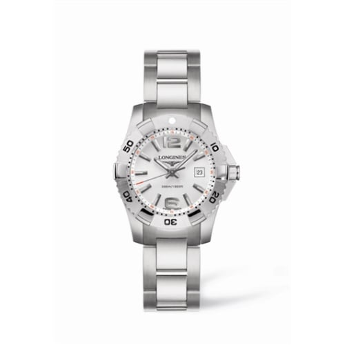 Longines Hydroconquest Quartz 29.5 Silver