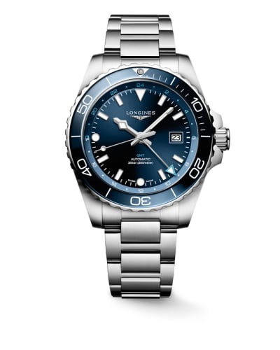 Longines Hydroconquest GMT 43 Stainless Steel / Blue / Bracelet