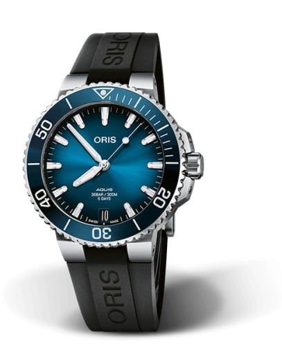 Oris Aquis Date Calibre 400 41.5 Stainless Steel / Blue / Rubber