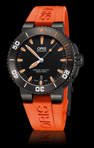 Oris Aquis Date 43 PVD / Black / Rubber