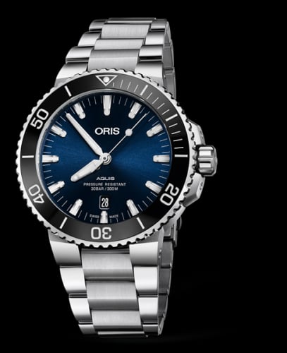 Oris Aquis Date 43 Stainless Steel / Blue / Bracelet