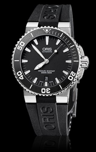 Oris Aquis Date 43 Stainless Steel / Black / Rubber