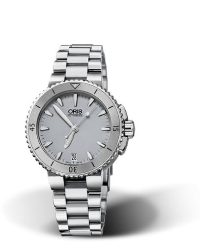 Oris Aquis Date 36 Stainless Steel / Grey / Bracelet