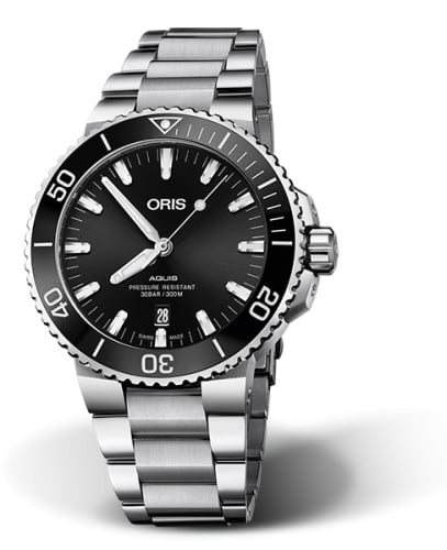 Oris Aquis Date 43.5 Stainless Steel / Black / Bracelet