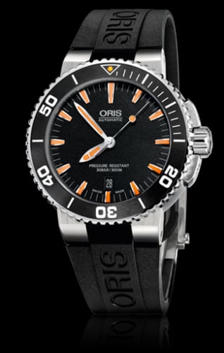 Oris Aquis Date 43 Stainless Steel / Black / Rubber