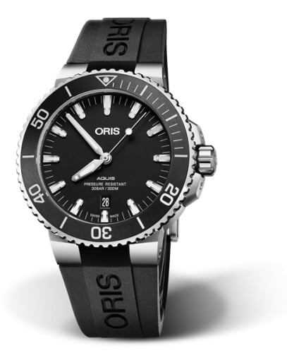 Oris Aquis Date 43.5 Stainless Steel / Matte Black / Rubber