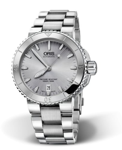 Oris Aquis Date 40 Stainless Steel / Silver / Bracelet