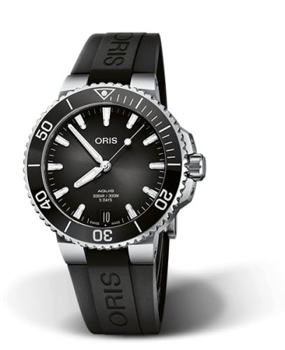 Oris Aquis Date Calibre 400 41.5 Stainless Steel / Black / Rubber