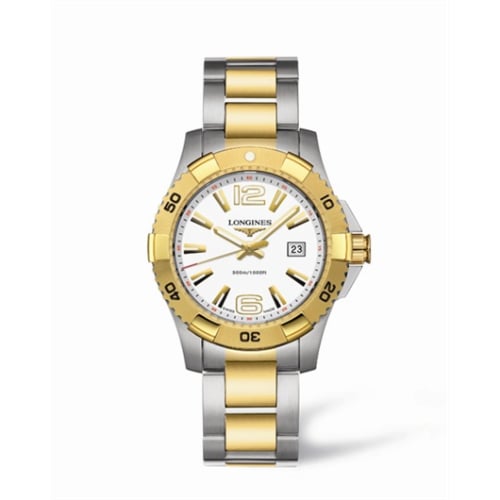 Longines Hydroconquest 39 Quartz Two Tone White