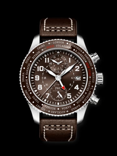 IWC Schaffhausen Pilot’s Watch Timezoner Chronograph 80 Years Flight to New York