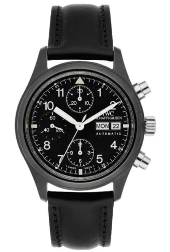 IWC Schaffhausen Pilot's Watch Chronograph Ceramic / French / Strap