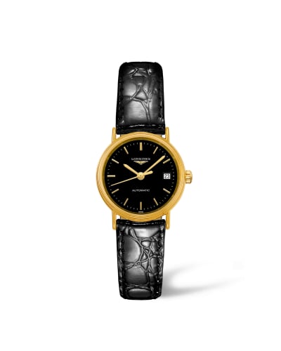 Longines Presence 25.5 Automatic PVD Gold / Black