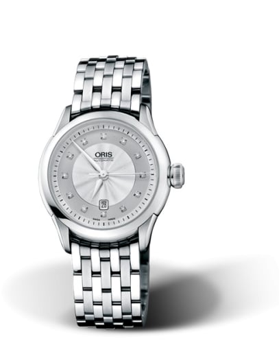 Oris Artelier Date Diamonds Stainless Steel / Silver / Bracelet