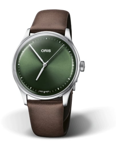 Oris Artelier S 38 Stainless Steel / Green