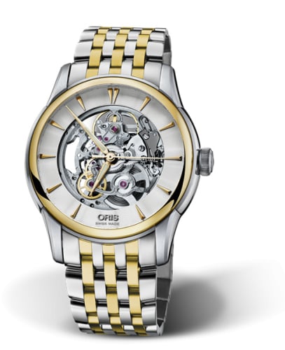 Oris Artelier Skeleton 40.5 Stainless Steel - Yellow Gold / Bracelet