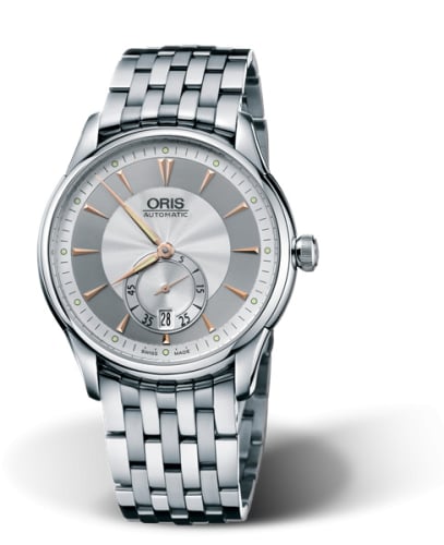 Oris Artelier Small Second Date 40 Stainless Steel / Silver / Bracelet