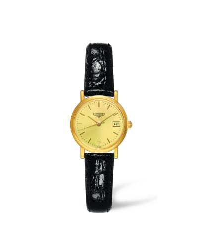 Longines Presence 23.5 Quartz Yellow Gold / Champagne