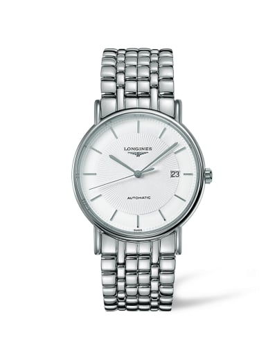 Longines Presence 38.5 Automatic Stainless Steel / White / Bracelet