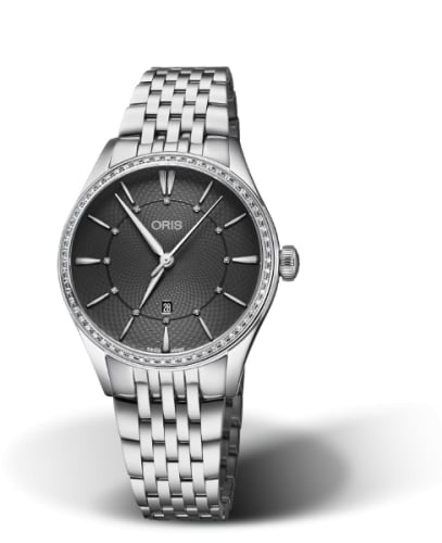 Oris Artelier Date Diamonds 33 Stainless Steel - Diamond / Grey / Bracelet
