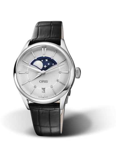 Oris Artelier Grande Lune Date 36 Stainless Steel / Silver